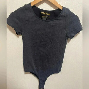 Sugar Moon‎ juniors ribbed seamless bodysuit size L/XL